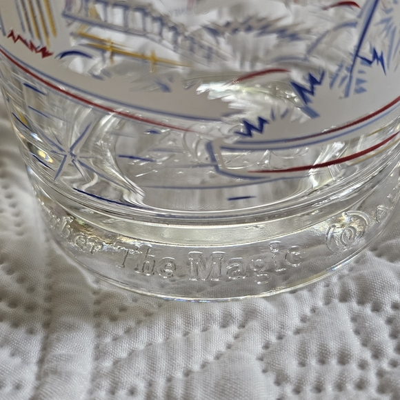 Disney Sorcerer Glass, Vintage McDonald's Walt Disney World 25th Anniversary - Picture 7 of 10